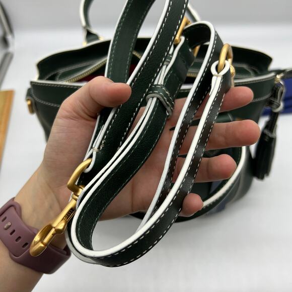 Dooney & Bourke Florentine Leather Short Handle Shopper Ivy - Picture 14 of 16